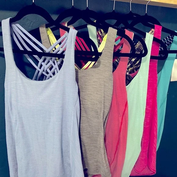 SOLD - Lululemon Wild Tank Lot of 6 Tops - Picture 1 of 6